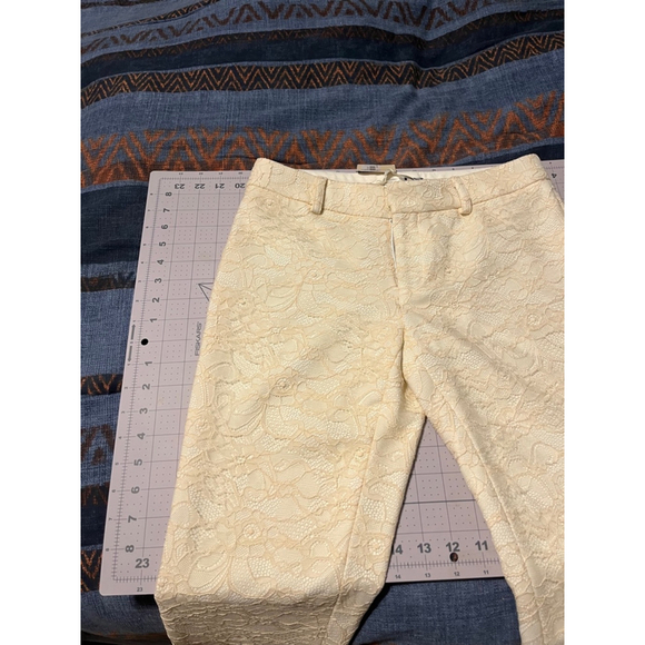 Women's Haute Hippie Pants Size 2 Cream Lace
